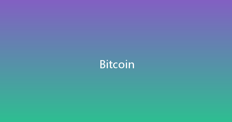 Bitcoin 