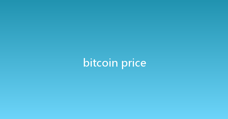 bitcoin price 