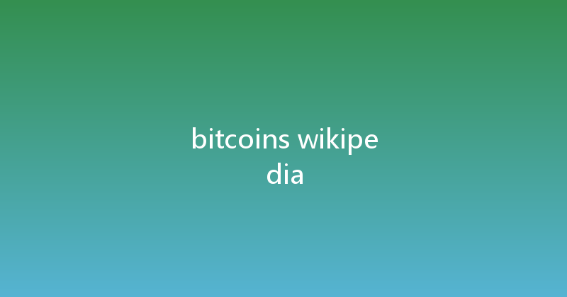 bitcoins wikipedia 