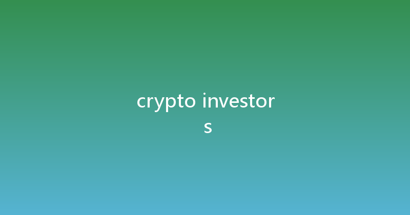 crypto investor s 