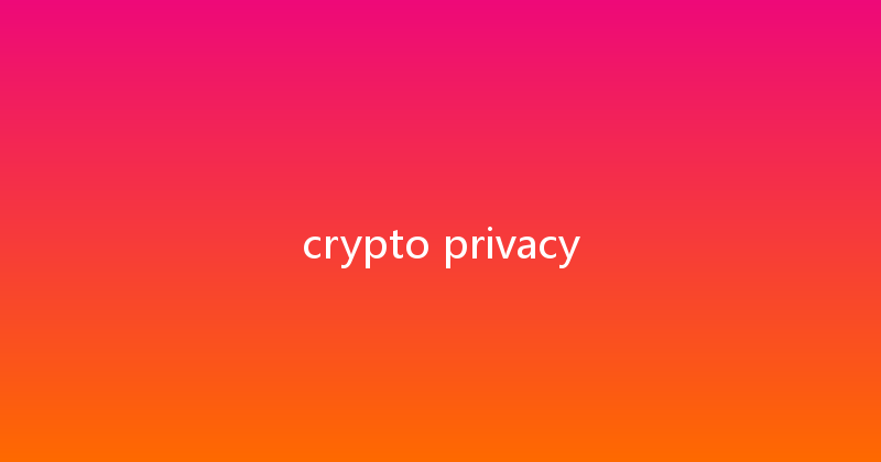 crypto privacy 