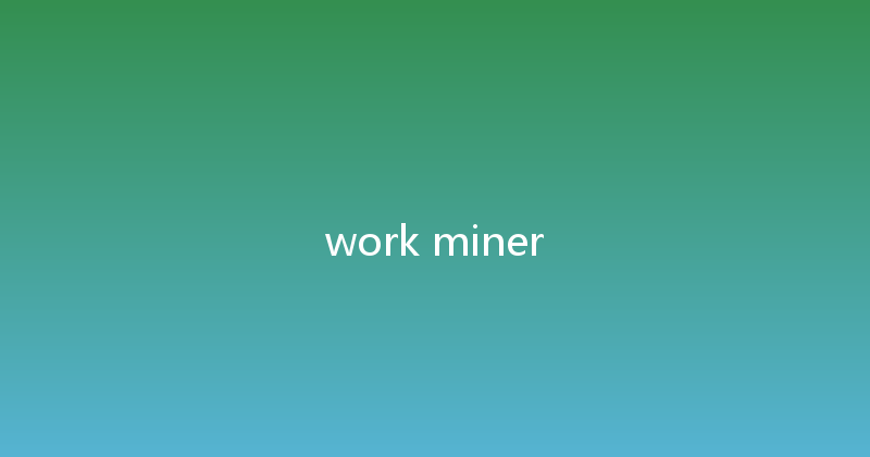 work miner 